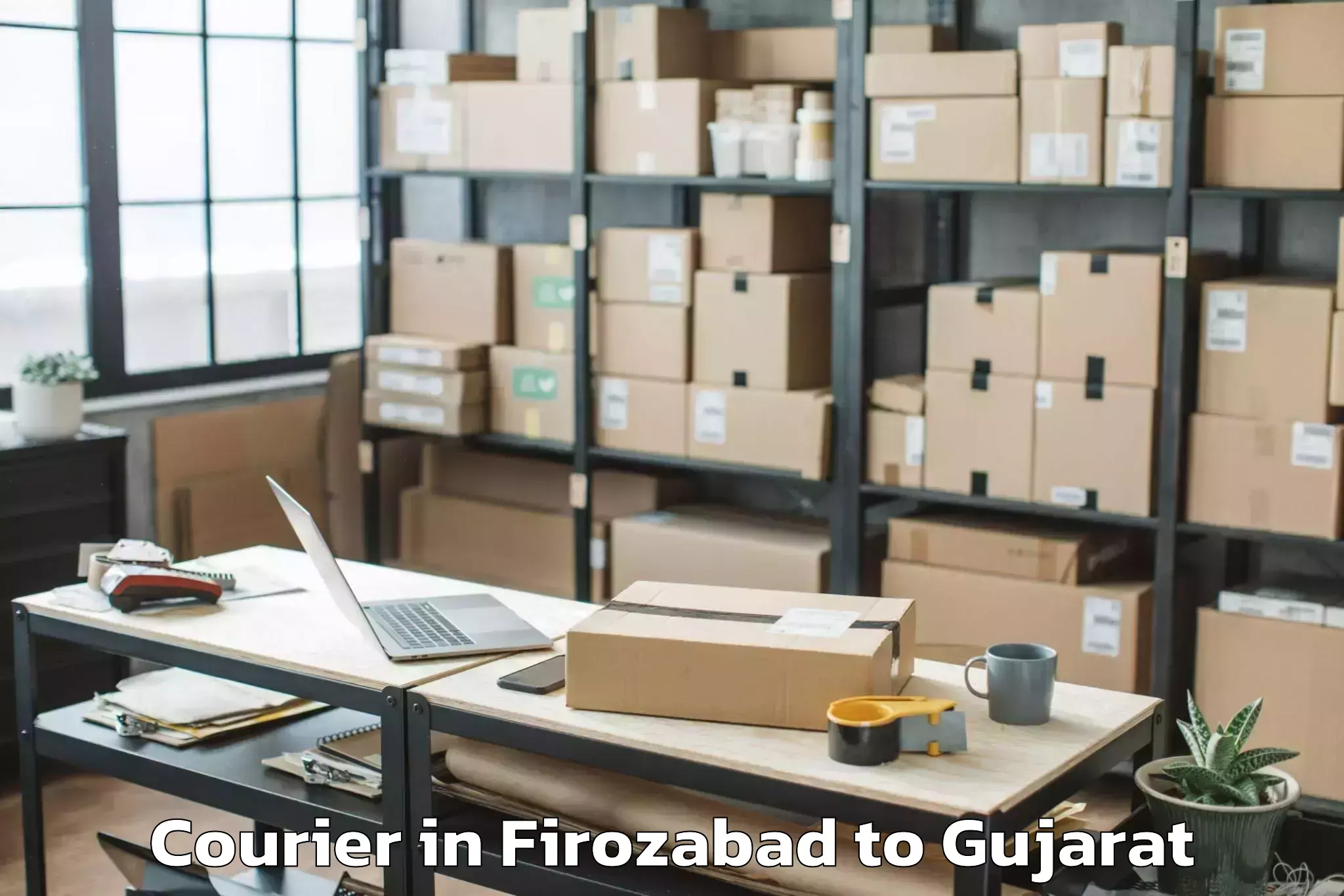 Expert Firozabad to Ahwa Courier